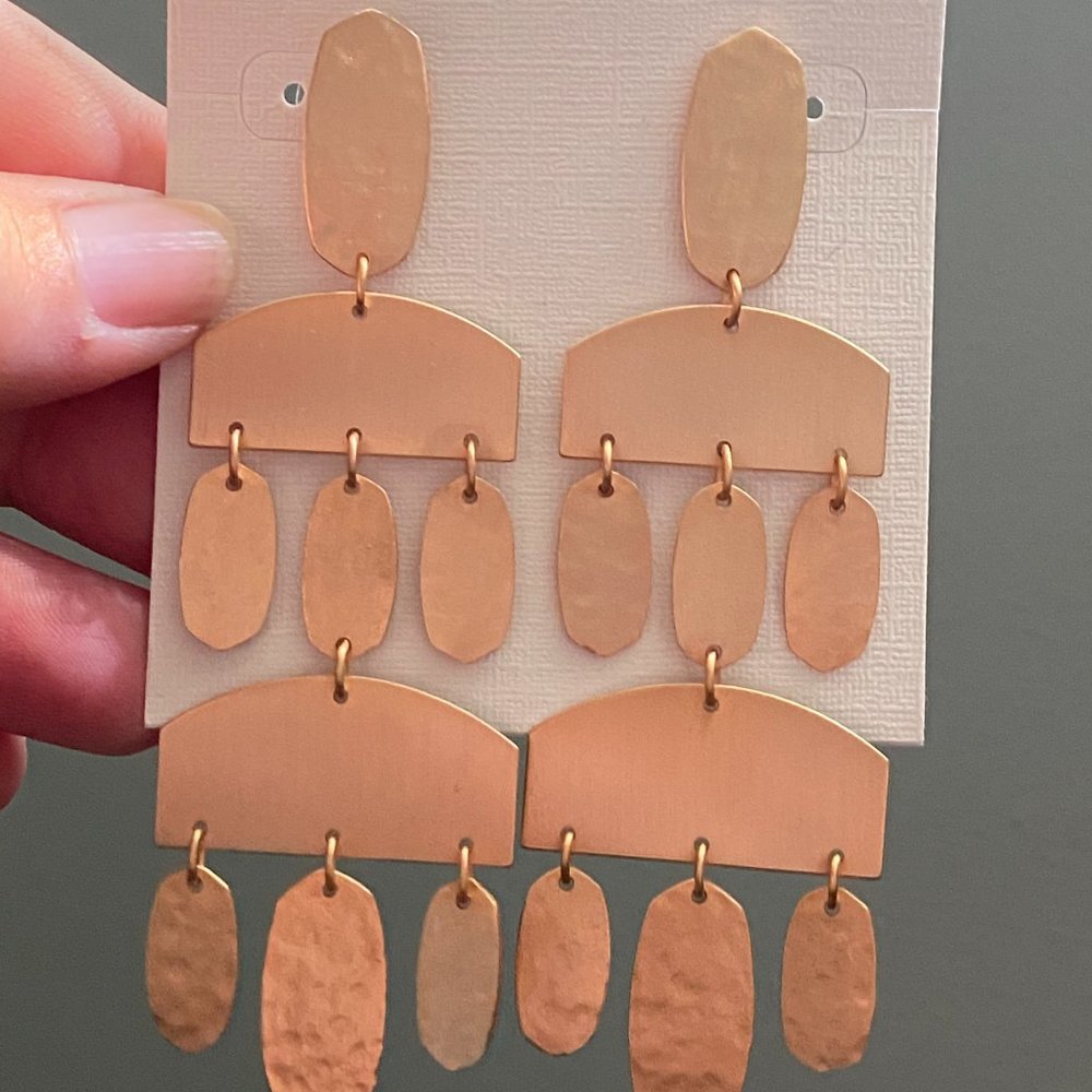 Kendra Scott Rose Gold Emmet earrings NWT